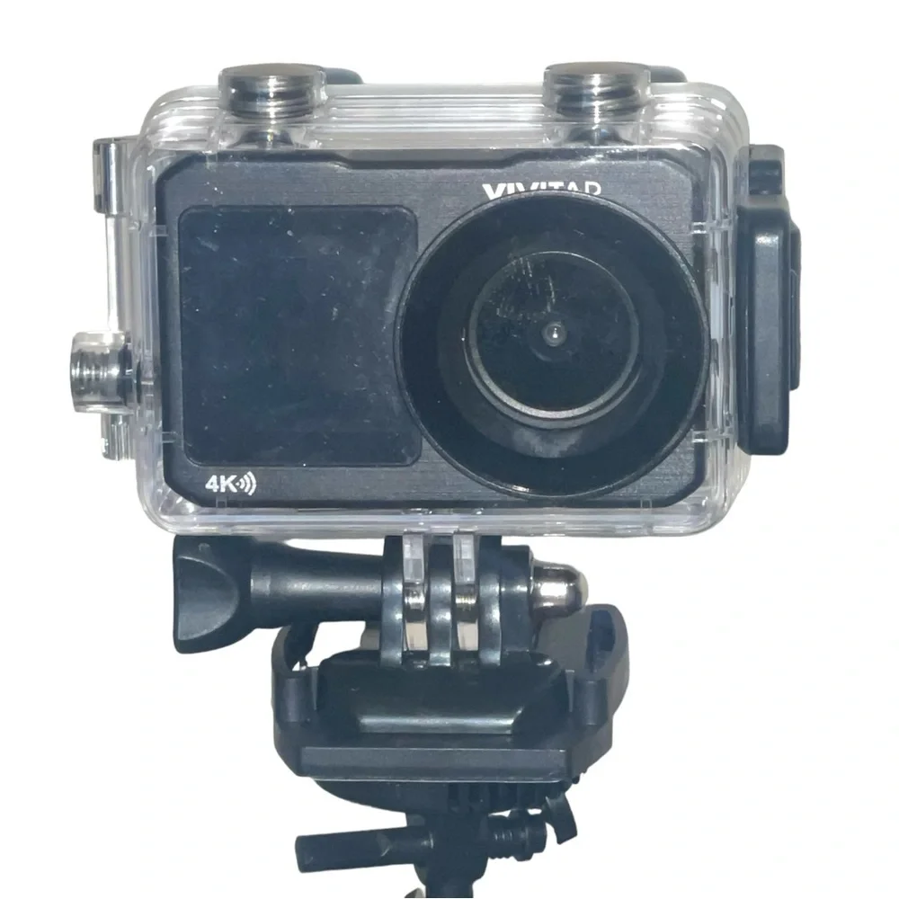 Vivitar DVR923 4K Ultra HD Action Camera Kit Dual Screen with Wifi Bonus Battery